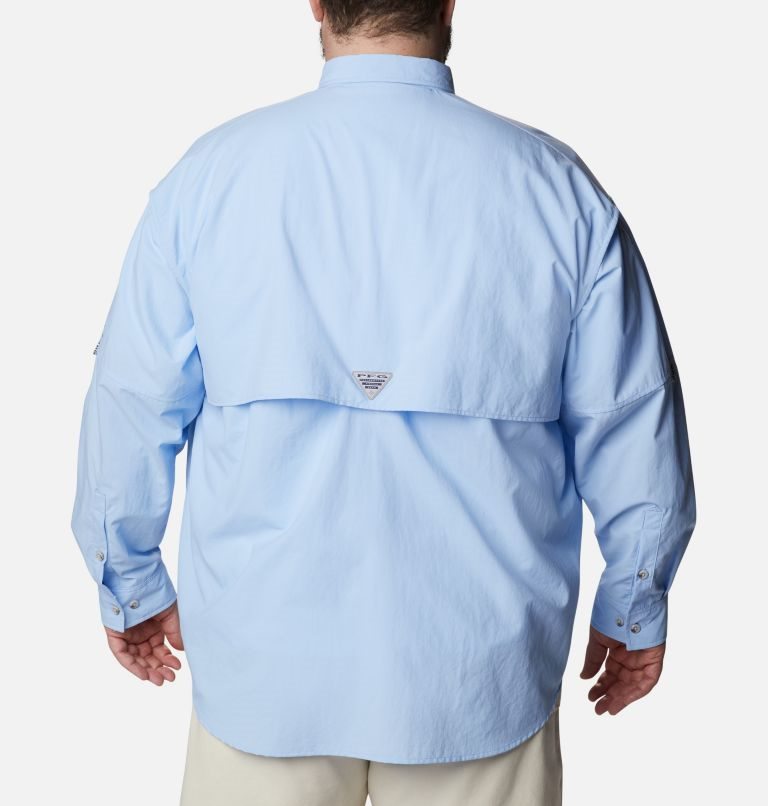 Men's Columbia PFG Bahama II Long Sleeve Shirts Light Blue | Plus Size CA-ELC56